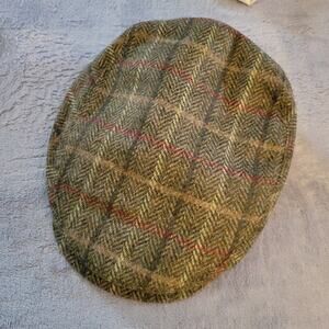 Stefeno Tweed Hat Cap 7 5/8 (XL) Wool Newsboy Cabbie Driver Men Flat Cap